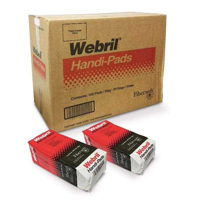 2000 Wipe Case Webril Handi Pads 4x4 Wipes 