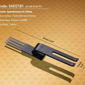 fork with flat frame Sheet Separator For Heidelberg Speedmaster and S-Offset 